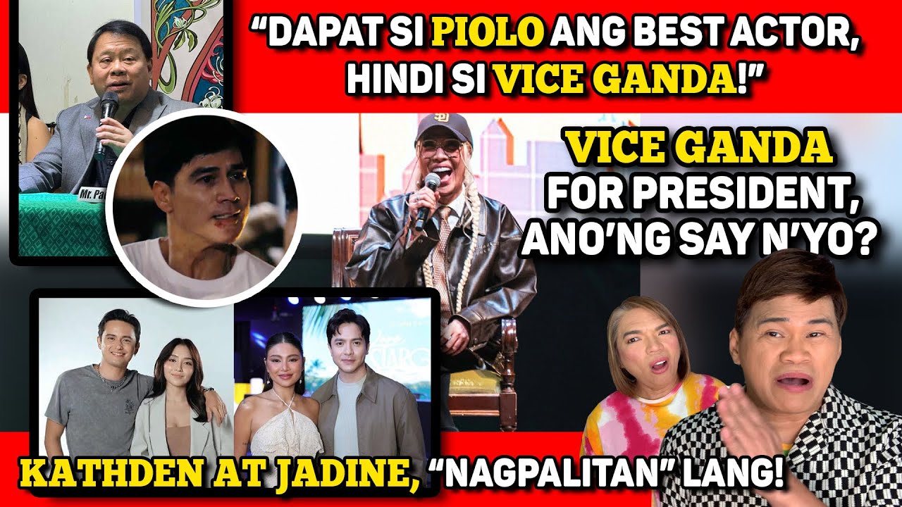 VICE GANDA FOR PRESIDENT 2028, TYPE N'YO? 🔴 MMFF SA DUBAI, FLOP? 🔴 PIOLO DAPAT ANG BEST ACTOR!