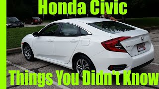 Things You Didn't Know About Your Honda Civic