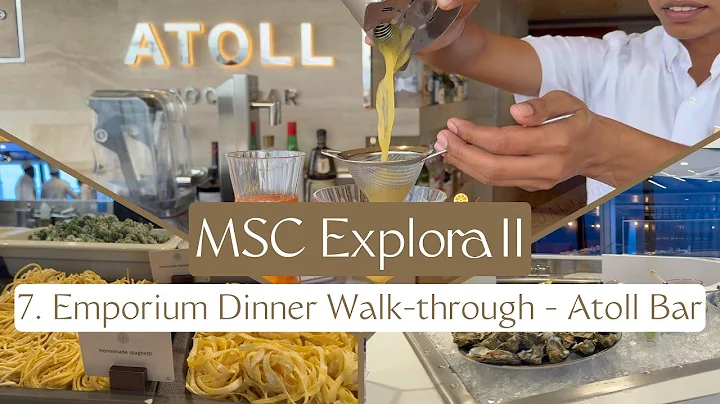 Explora Journeys | Emporium Marketplace Dinner Walkthrough (A Buffet?)  & Med Yacht club tasting