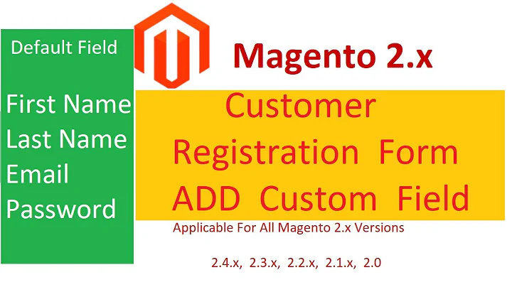 #Magento 2 #Additional Field in #Customer #Registration Form Page or #Customer #Create #Account Page