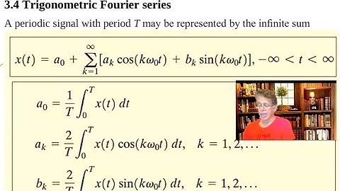 Trigonometric Fourier series