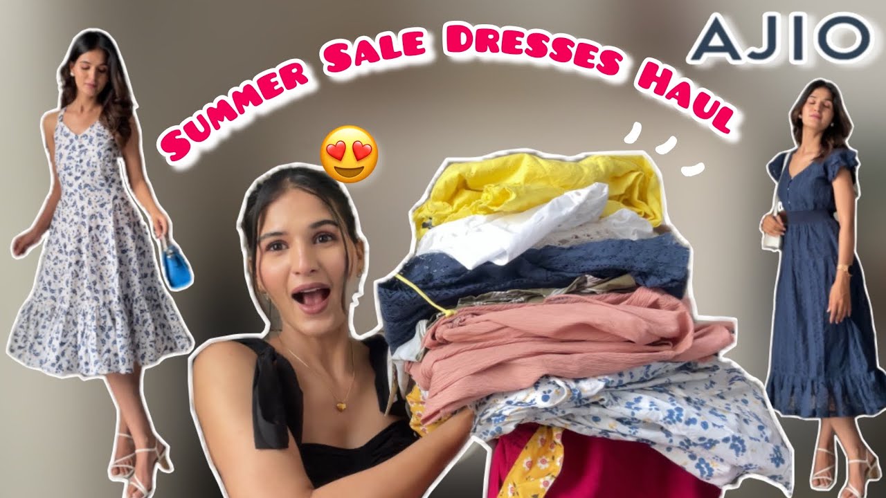 AJIO Sale Smmer Dresses Haul😍||Starting at Rs.490😱||Try On Haul Swati Rathi 