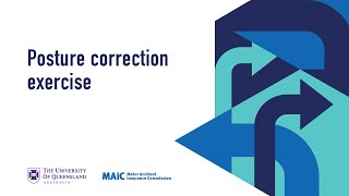 Posture correction exercise - MAIC whiplash injury recovery