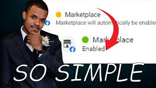How I Enable Facebook Marketplace | So Simple