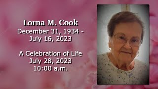 Friday, July 28, 2023 - Lorna Cook Memorial Service