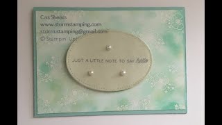 A Little Lace Emboss Resist Card