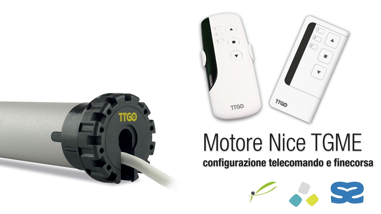 Motore Nice TGME - programmazione telecomando e regolazione Finecorsa 