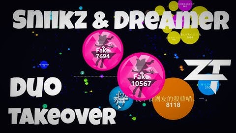 Agar.io - ƵŦ Sniikz and Dreamer Duo Takeover