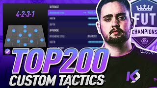 FIFA 21 TOP 200 PRO CUSTOM TACTICS + PLAYER INSTRUCTIONS!! TOP 200 IN FUT CHAMPIONS!!!!!!
