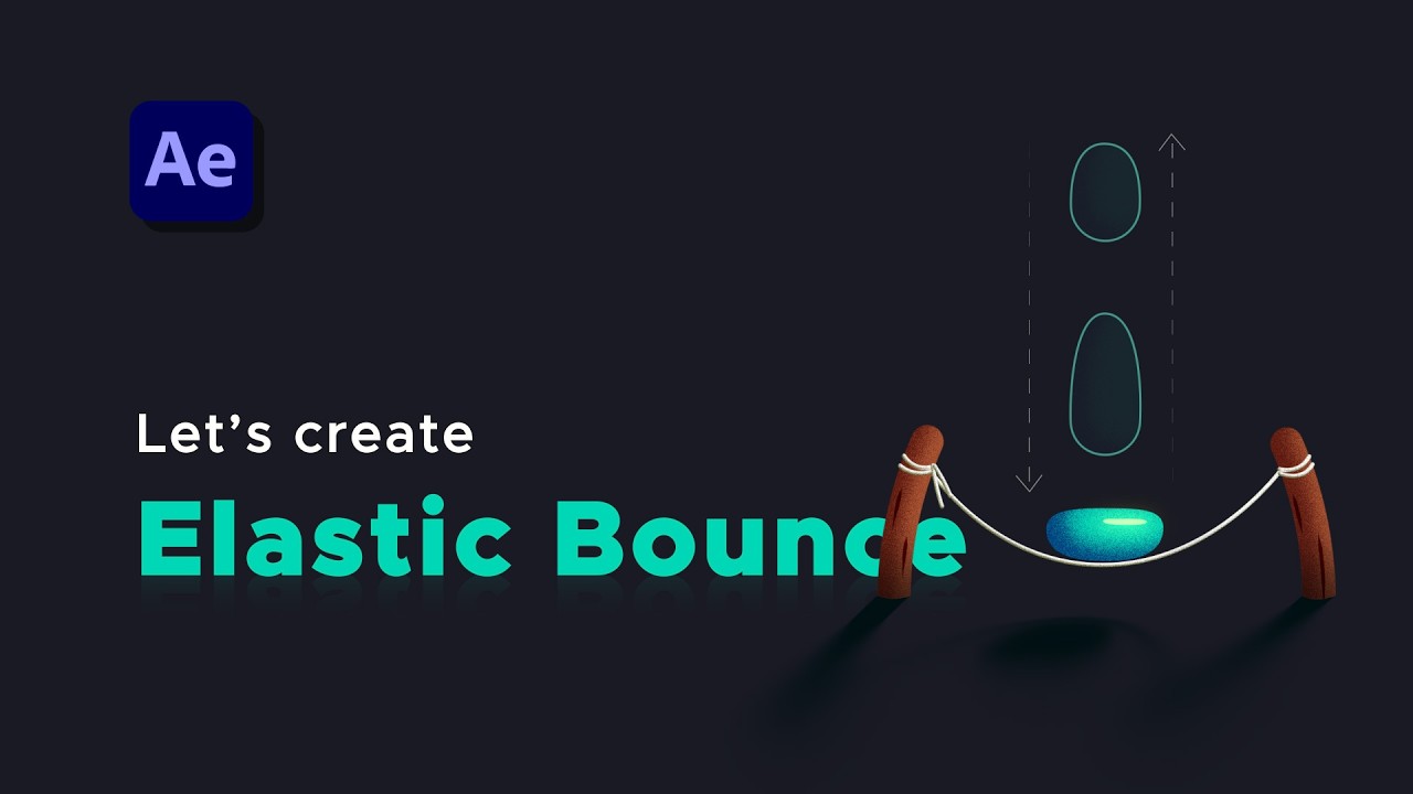 EASY REALISTIC Ball Bounce & Elastic Rope Animation In Adobe AfterEffects- Real Physics | Tutorial