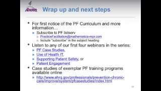 AHRQ’s Expanded Practice Facilitation Training Curriculum