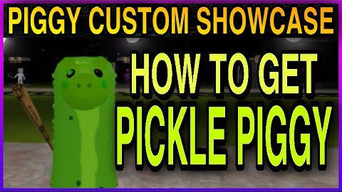 HOW TO GET "PICKLE PIGGY” BADGE + SKIN IN CUSTOM PIGGY SHOWCASE - ROBLOX
