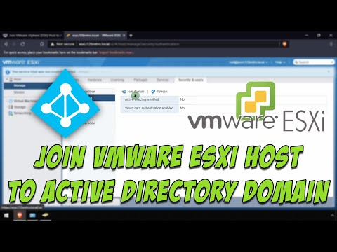 Join VMware vSphere ESXi Host to Active Directory Domain