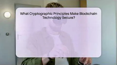 What Cryptographic Principles Make Blockchain Technology Secure? - Talking Tech Trends