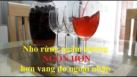 Cách làm nước nho rừng ngon như rượu vang | Make delicious forest grape juice like red wine
