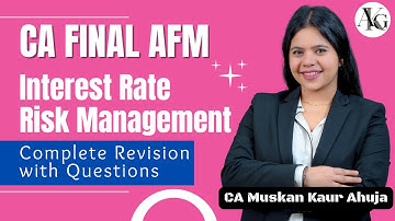 Interest Rate Risk Management (IRRM) - Revision+100% Questions | CA Final AFM | CA Muskan Kaur Ahuja