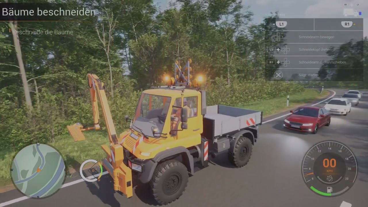 Straßenmeisterei Simulator 2 - PS5 Bäume beschneiden