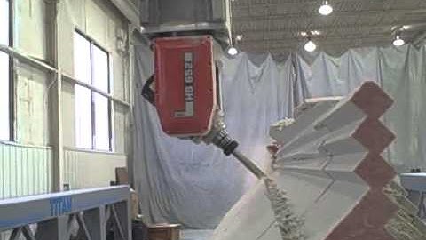 Titan XS40 5 Axis CNC Machining a Boat Mold