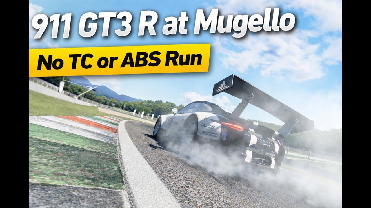 Porsche 911 GT3 R (2016) at Mugello | No TC No ABS | Raw Run