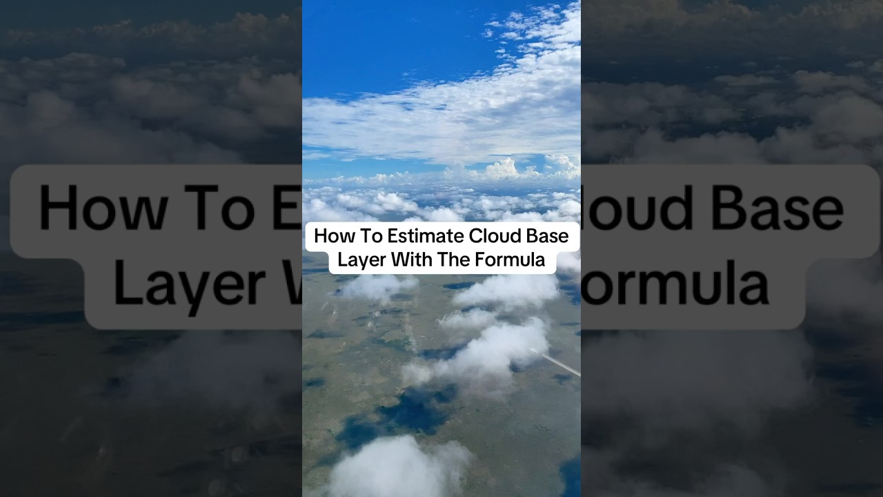 How to estimate cloud base layer