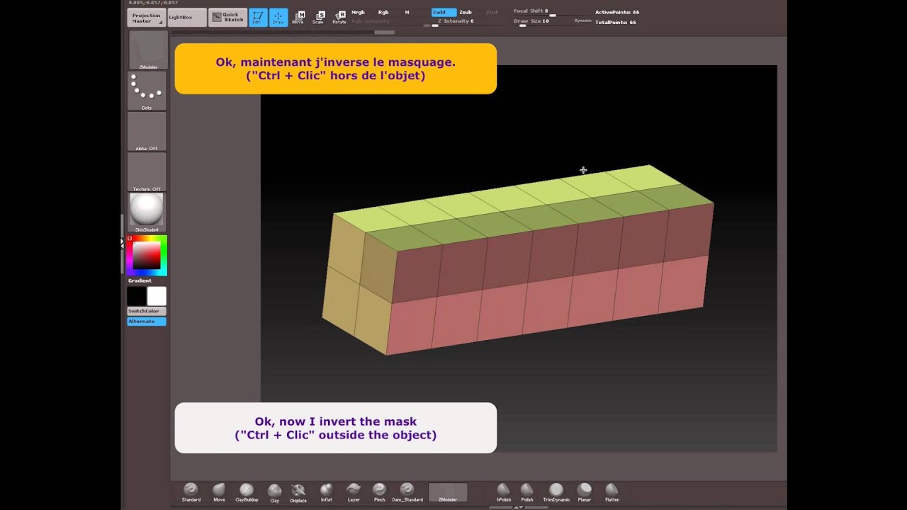 how to get higher points zbrush
