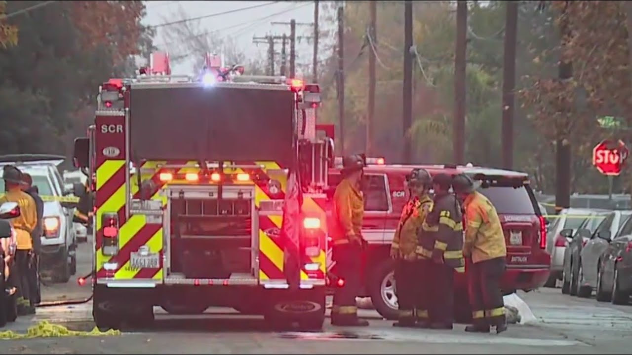 Crews respond to fatal house fire in North Sacramento - YouTube