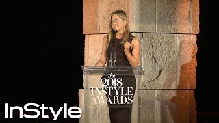 Even Jennifer Aniston Had Trouble Styling the Rachel Cut | InStyle Awards | InStyle