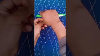 Fishing Net Broken Manual Knot Repair Skill Invisible Reinforcement Method