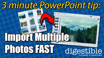3 Minute PowerPoint Tip: Import Multiple Photos FAST!