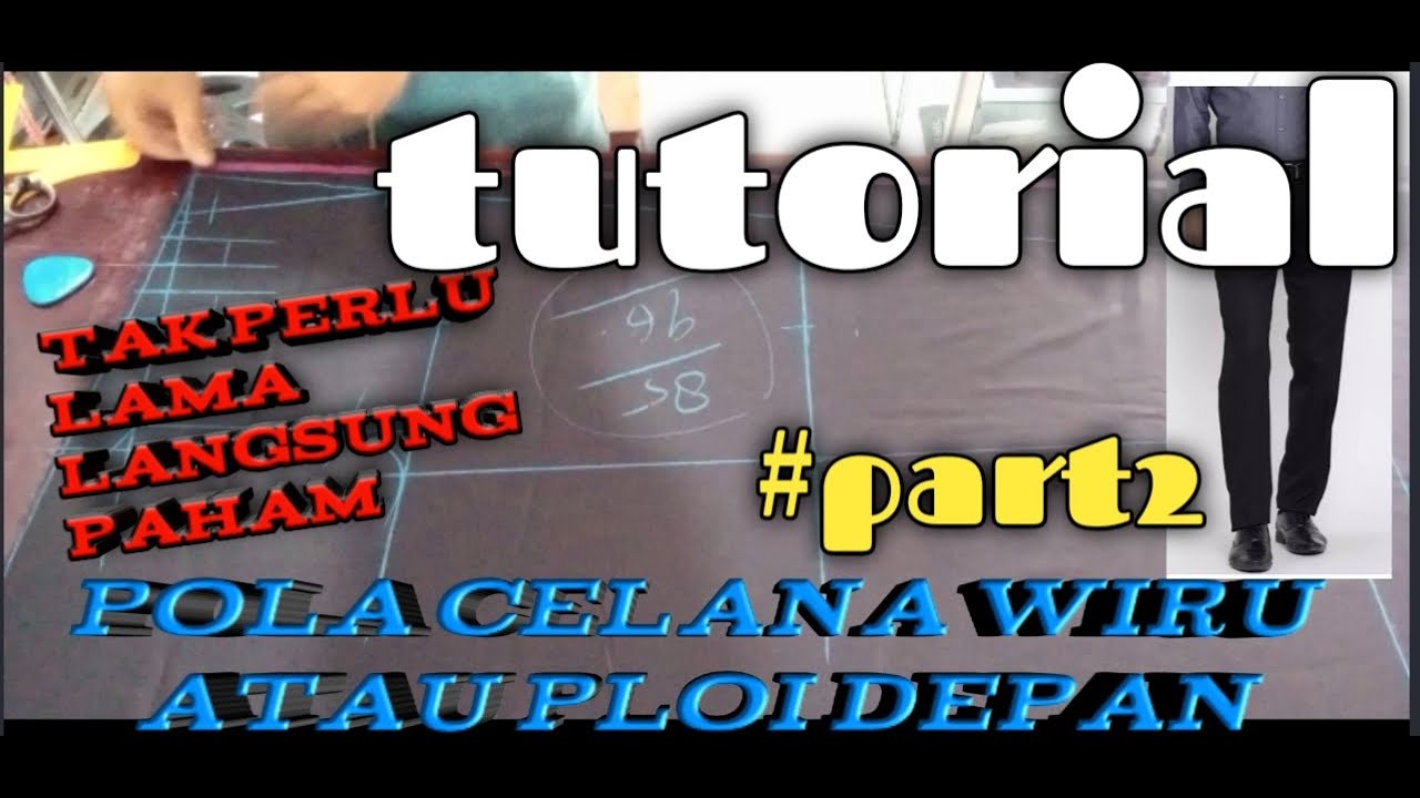 pola celana wiru atau ploi depan part2!!#penjahitpul#tailor #tailoring