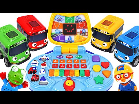 Tayo, shall we play <strong>numbers</strong> with Pororo? <strong>Talking</strong> Tayo Learning Computer! | PinkyPopTOY