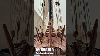 Le Requin: the final touches #shipmodel #lerequin #scalemodel #boat