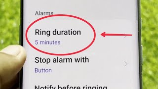 Ring Duration In Clock Alarm Oneplus Mobile