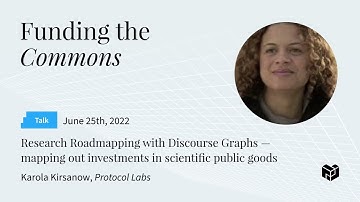 Research Roadmapping with Discourse Graphs — mapping out investments in scientific public goods
