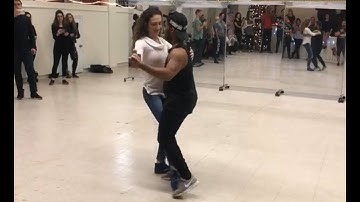 Vanessa and Jamiel little Brazilian Zouk Demo at DanceSport DuPont