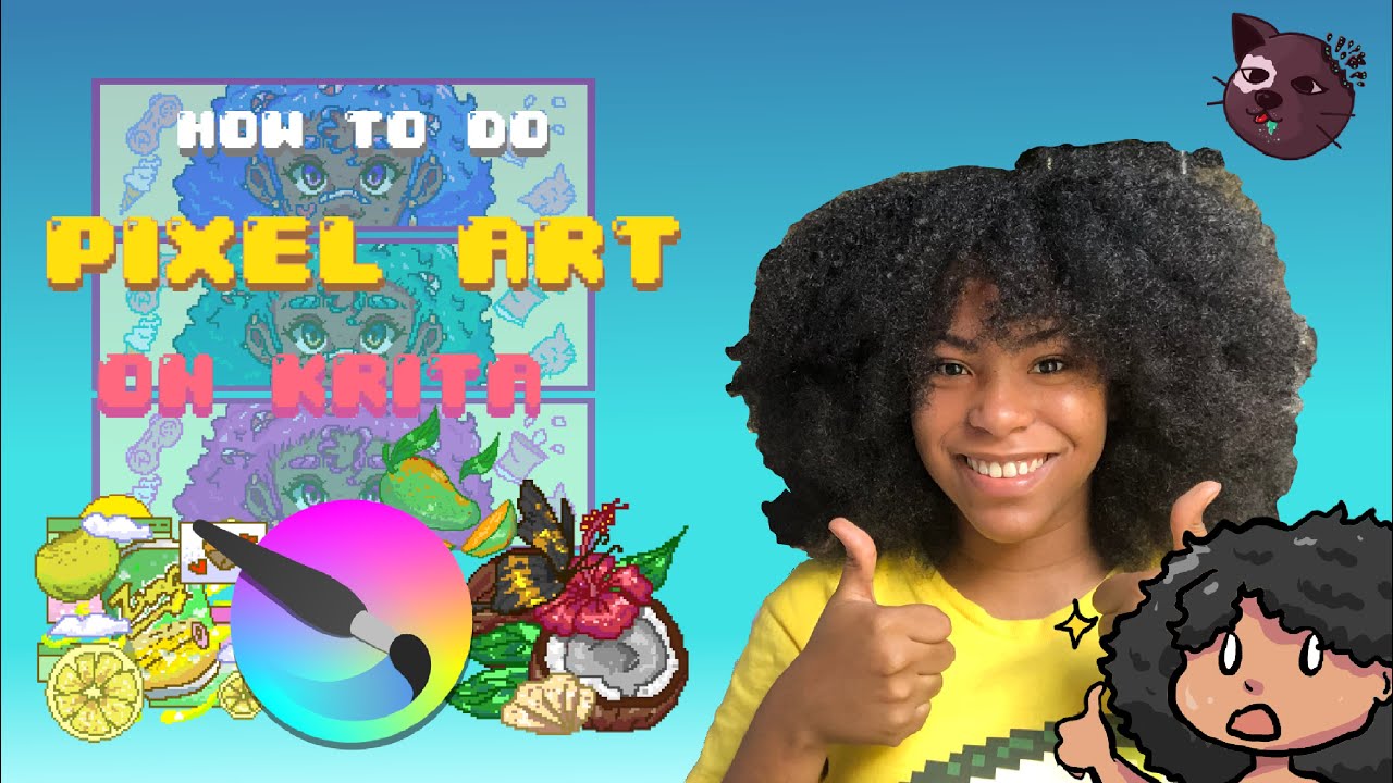 How to do Pixel Art on Krita 💚 - YouTube