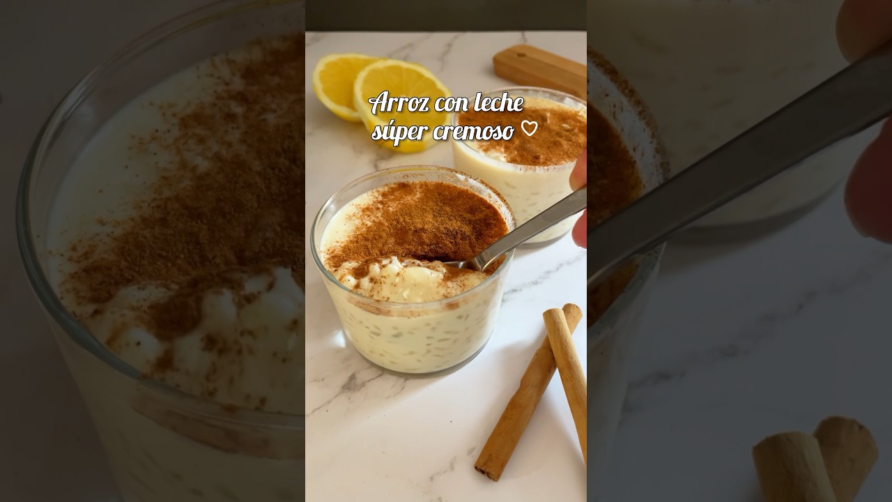 El arroz con leche más cremoso del mundo🤤 #arrozconleche #postressinhorno #recetas #postres