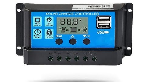 Temank Solar Charge Controller 12V/24V Auto, 10A Solar Panel Battery Controller - Overview