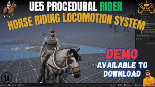 UE5 | AAA Horse Riding Locomotion System | Procedural Rider System