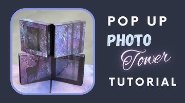Double Photo Cube Tower | Pop-Up Frame Card Tutorial | Scrapbook Card Ideas