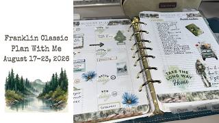 Plan With Me || Franklin Classic || August 17 - 23, 2026 || Blue Mirage Vintage Aurora