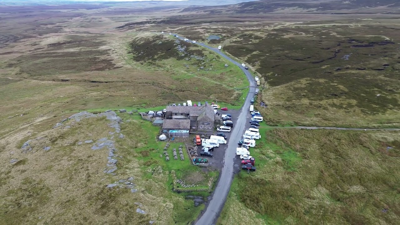 The Tan Hill Inn - Britain's highest pub 1732ft drone footage