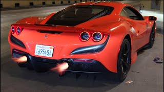 Gintani Ferrari F8 sound in tunnel! [4k] HEADPHONE USERS BEWARE!!!!