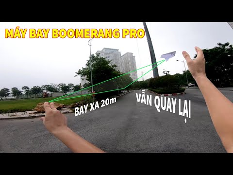 Video Cách gấp máy bay boomerang ver pro, bay xa 20m vẫn... - youtube