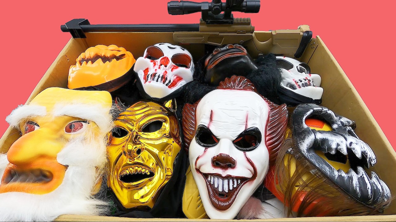 НЕ открывайте эту маску ужаса и коробку со снайпером ночью! Золотой демон, клоун и игрушечная вин...