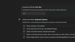How to Toggle Screencast Mode in VSCode IDE Wealth