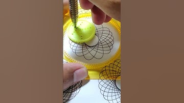 How many rotations did the pen make in total? 🤔 #shorts #asmr #Spirograph #satisfying