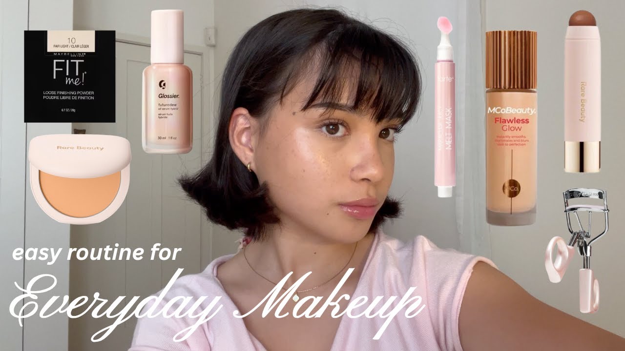 Natural Everyday Makeup Routine ♡ easy // 15min // affordable - YouTube