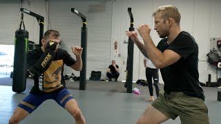 T.J. Dillashaw Training Session with Juan Archuleta