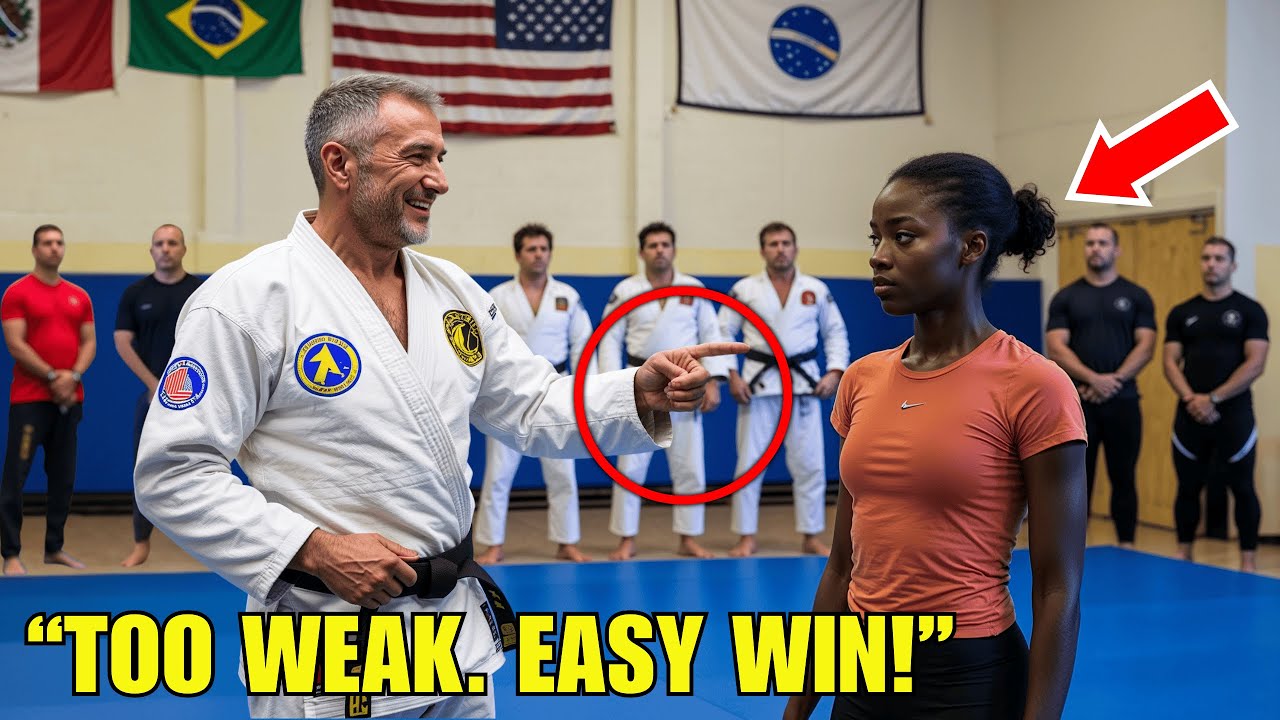 BJJ Black Belt Asked a Black Woman to Fight as a Joke – What She Did Next Stunned the Whole Gym